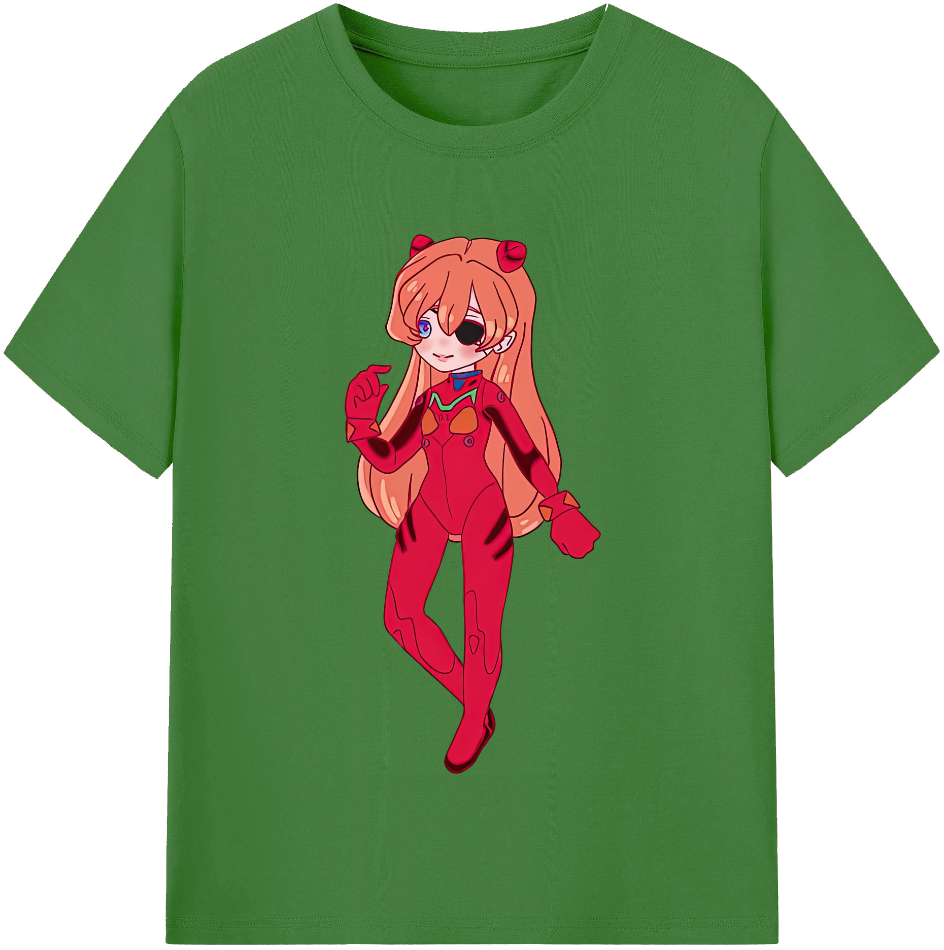 （画像用） EVA 新世紀エヴァンゲリオン レディースカジュアルプリントTシャツ（綿100％）